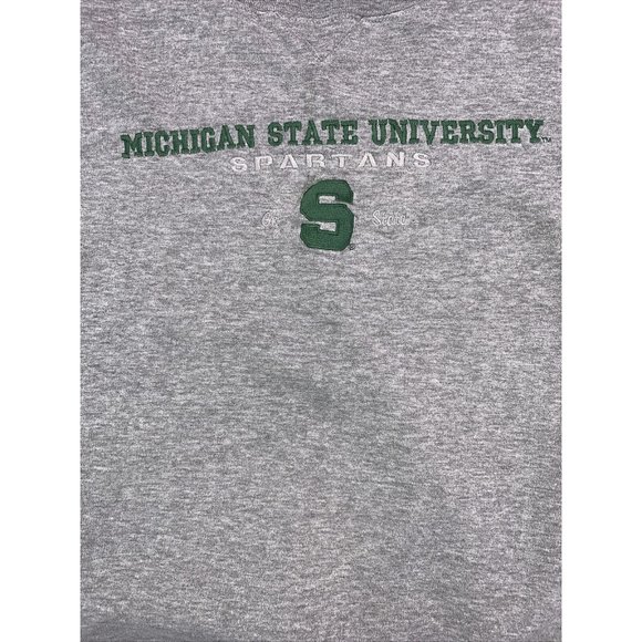 Vintage Y2K Pro Edge Embriodered Michigan State Spartans Sweatshirt Adult XL- - Picture 2 of 9